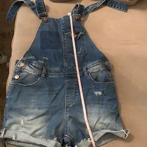 Girls Zara overalls shorts size 11/12